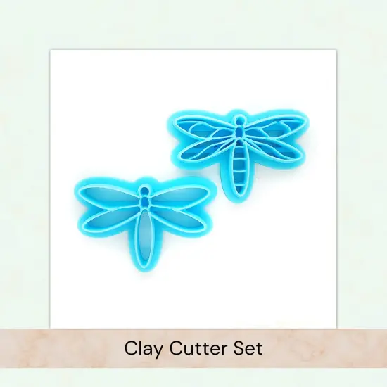 2 Dragonfly Clay Cutters, Animal Shapes for Polymer Clay, Adorabilities {1}