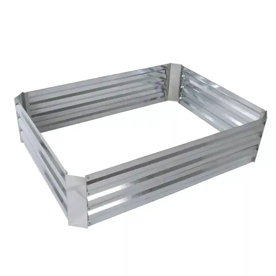 Large Galvanized Raised Iron Garden Bed Planter Box Plant Holder Kit 47x 35 In {1}