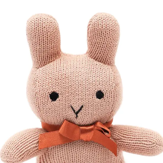 100% Handmade Cotton knitted Soft Bunny Plush Toy/Soft Toys peech powder {4}