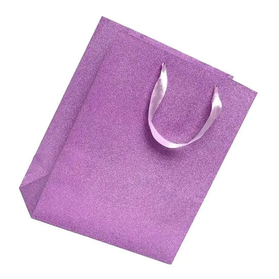 Chic Glitter Grain Euro Totes Perfect Size 10 1/4'' x 4 3/4'' x 12 5/8'' Pink {3}