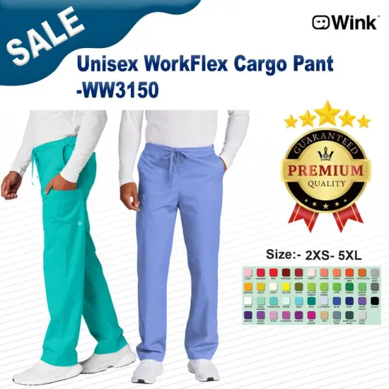 Wink&reg; WorkFlex Cargo Scrub Pant Stylish {3}