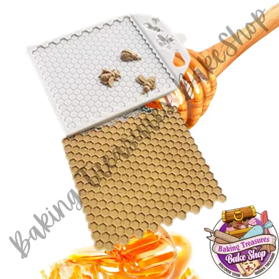 Honeycomb Bees Silicone Mold {5}