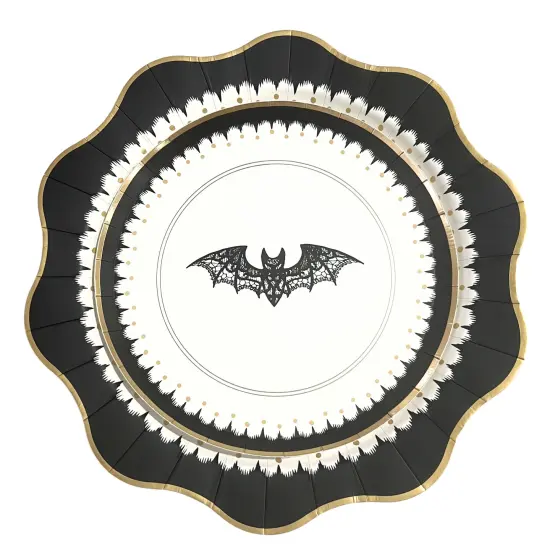 ELEGANT HALLOWEEN DINNER PLATES {6}