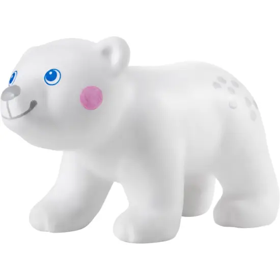 HABA Little Friends Polar Cub - 1.75" Chunky Plastic Zoo Animal Toy Figure Multicolor {3}