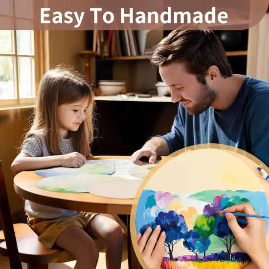 4Pcs 12 Inch Unfinished Wood Circles for Crafts {5}