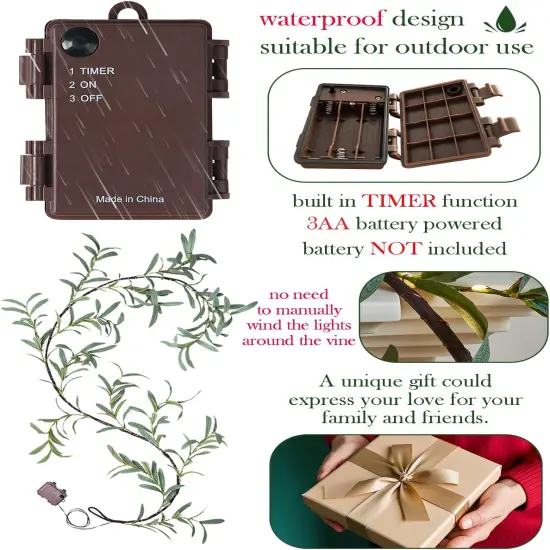 Lighted Olive Garland {2}