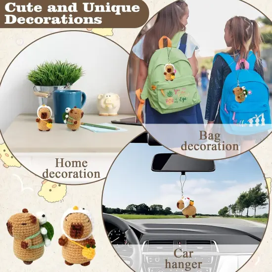 2 PCS Brown Capybara Crochet Kit {3}