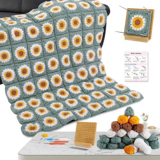 Crochet Kit for Beginners Blankets {1}