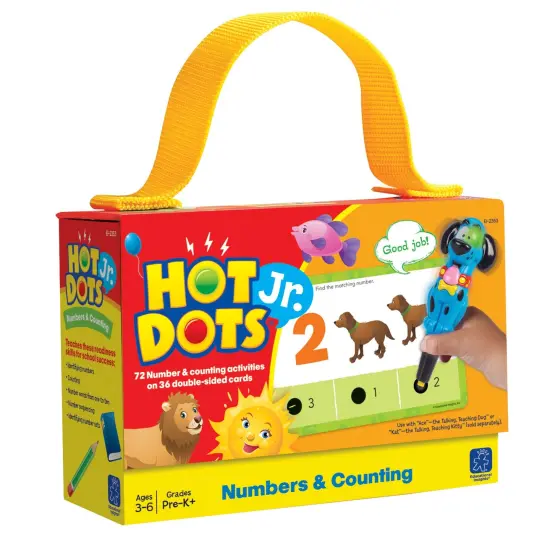 Numbers & Counting Hot Dots&reg; Jr. Card Set, 72 Per Set {1}