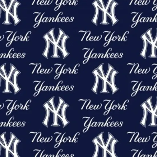 Licensed MLB New York Yankees Cotton 6646-B Fabric by the Yard {1}