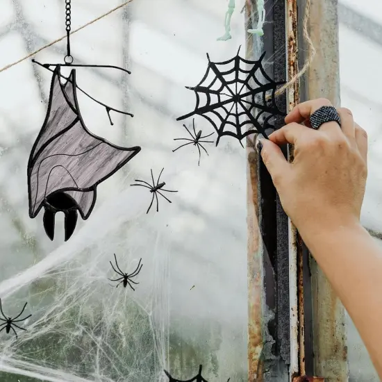 Stained Glass Bat Decor {4}