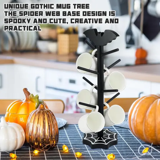 Bat Mug Holder Tree - 8 Hooks {3}