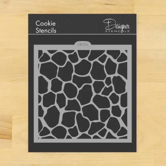 Giraffe Skin Cookie & Craft Stencil | CM196 by Designer Stencils | Cookie Decorating Tools | {2}