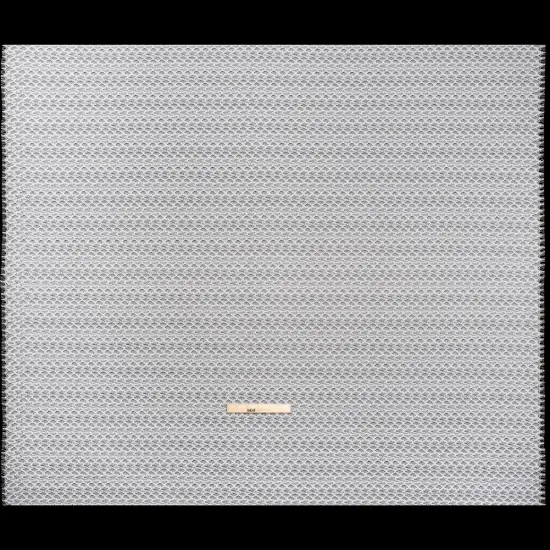 1 Yard Ivory Corded Lace Fabric Diamond Lattice Finished Eyelash Edges Sheer 50 Inch Width {3}