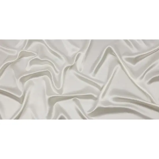 1 Yard Premium Stretch Silk Charmeuse Soft Solid Antique White Fabric 40 inch Width {4}