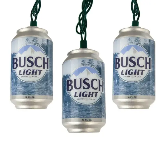 Kurt Adler UL 10-Light Busch Light Can Light Set {1}