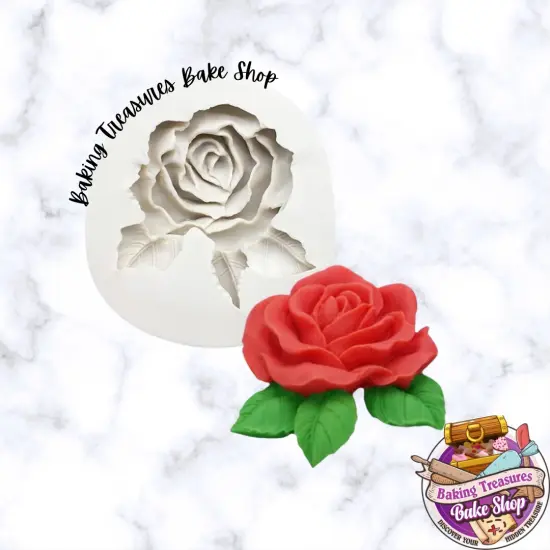 Single Rose Silicone Mold {4}