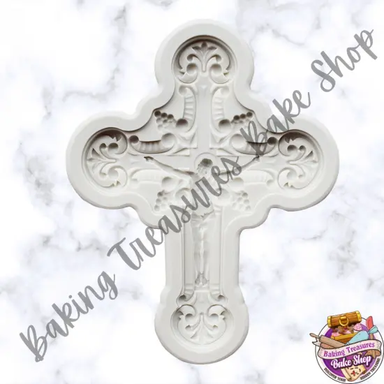 Detailed Crucifix Silicone Mold {1}