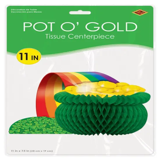 12 Pack Bulk St. Patrick's Day Pot O' Gold Centerpiece {4}