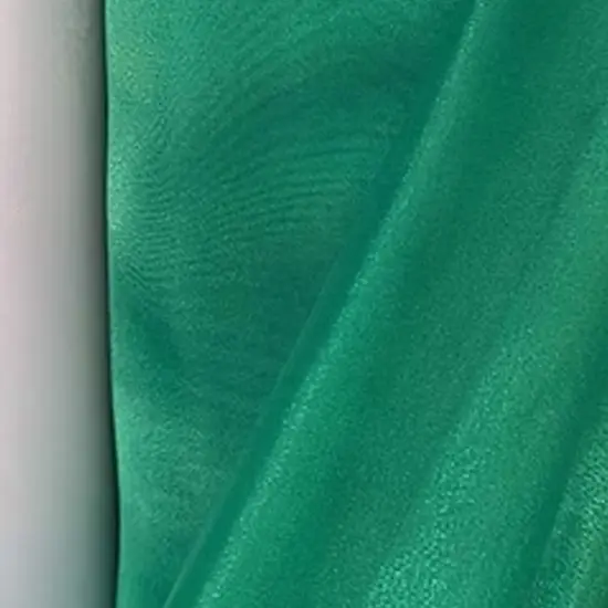 1 Yard Kelly Green Crystal Organza Fabric Sheer Shiny Lightweight Polyester 58/59 inches wide {4}