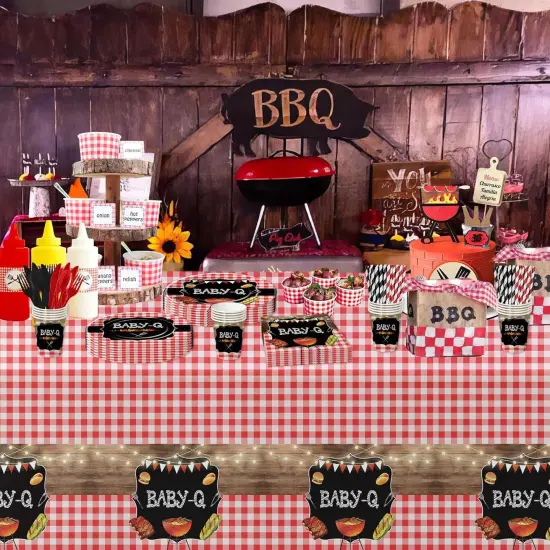 Baby Q Baby Shower Tablecloth Decoration {5}