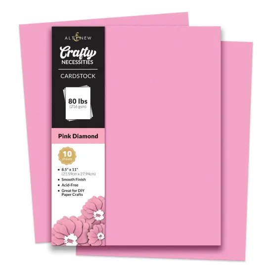 Crafty Necessities: Pink Diamond Cardstock (10 sheets/set) {1}