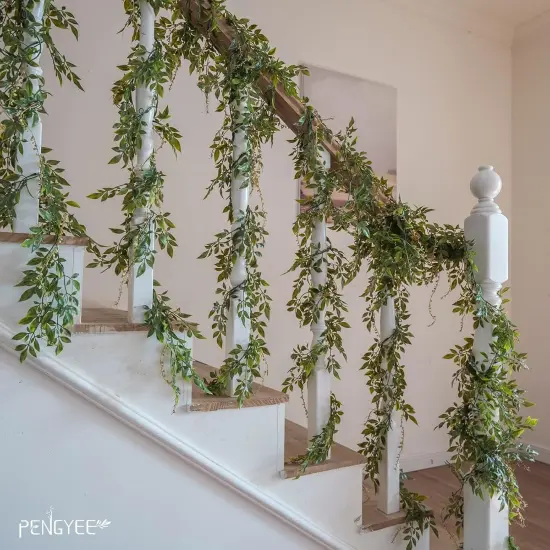 6 Pack 5.57ft Artificial Greenery Garland {2}