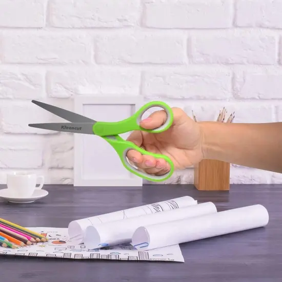 8" Titanium Scissors with Durable Ergonomic Handle (4 pk) {5}