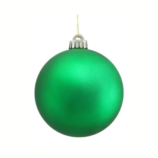 150mm Matte Green Shatterproof Christmas Ornament Ball-XH100709 {1}