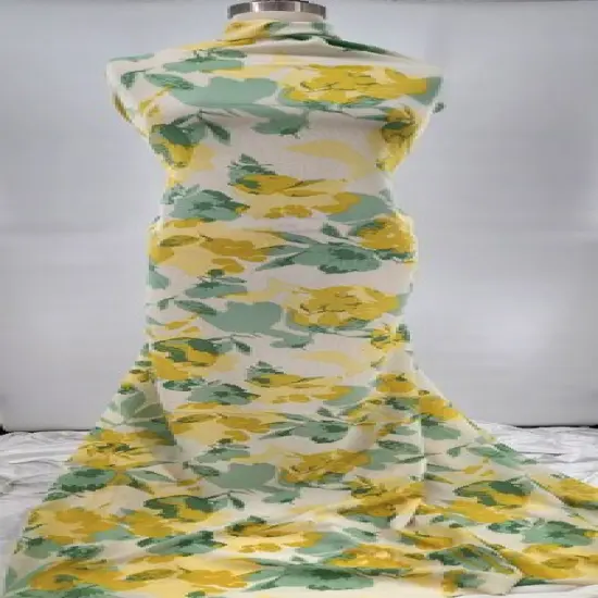 1 Yard Poly Bubble Textured Green Fabric 58/60" Wide, Lightweight & Crinkle Woven Material {2}