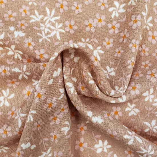 1 Yard Rayon Crinkle Crepon Cookie Doe Fabric, Lightweight Drapey Apparel Textile, 50/52" Wide {1}