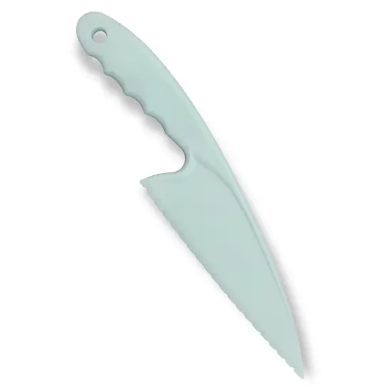 Handy Housewares 11.5" Long Nylon Lettuce Knife, Prevents Browning, Serrated Blade for Cutting Veggies, Fruit, Cake, Bread and More - Random Color {1}