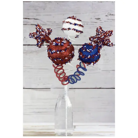 16" Patriotic Cake Pop Spray {4}