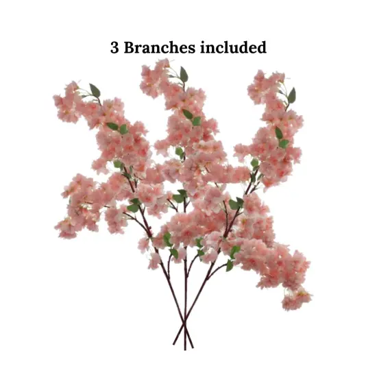 Japan Blush Pink Silk Cherry Blossom Flower Branches Blush Pink 3 Pack 40 Inches, Wedding, Party, Event, Spring D&eacute;cor {5}