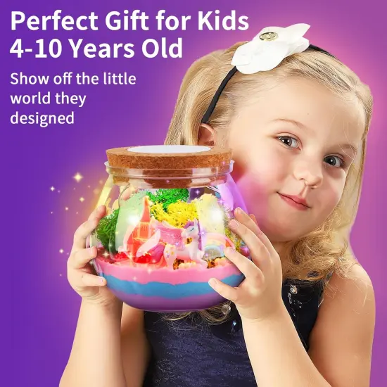 Unicorn Gifts for Girls 4-12 Years Old, Unicorn Crafts Kit for Kids, Light Up Unicorn Decoration with Remote Control - Arts and Crafts for Kids, Birthday Gifts Toys for Girls Age 4 5 6 7 8 9 10 11 12 {4}