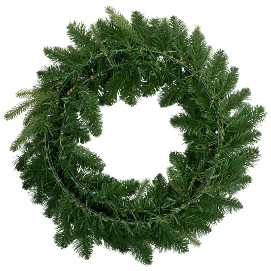 Northlight Real Touch&trade;️ Washington Frasier Fir Artificial Christmas Wreath - 24" - Unlit Green {7}