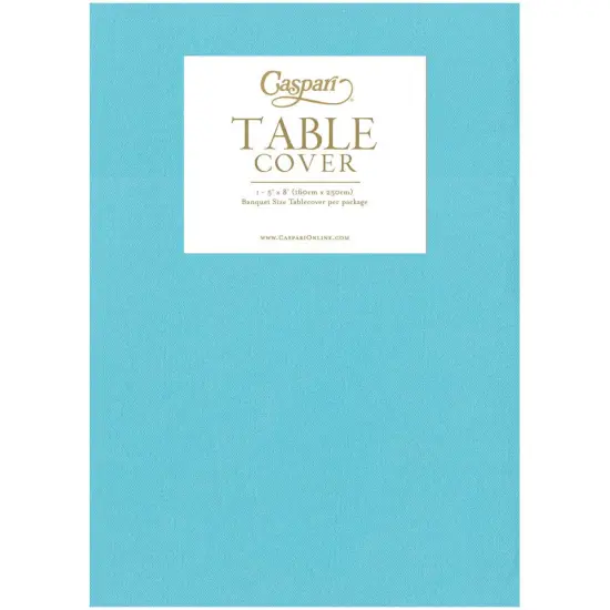 ROBIN'S EGG LINEN LIKE TABLE COVER {1}