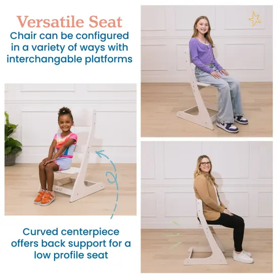 Grows with Me Chair, Transitional Chair White Wash {6}