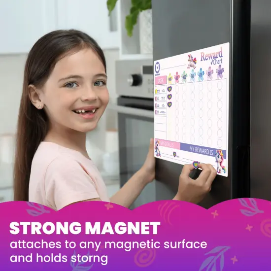 Behavior Magnetic Chore Chart for Kids - Girls Edition {3}