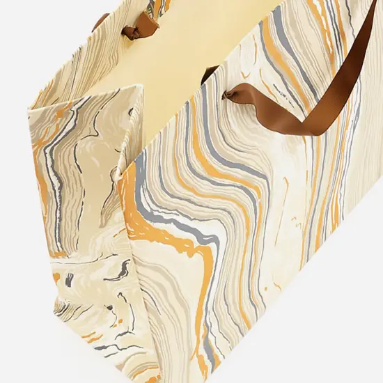 Jumbo Gift Bags 14" X 16" - Pack of 5 by ExpoBazaar Brown {5}