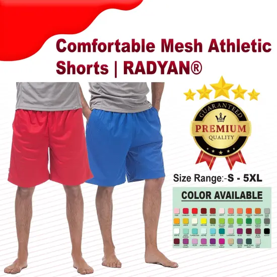 Comfortable Mesh Athletic Shorts | RADYAN&reg; FOREST GREEN {2}