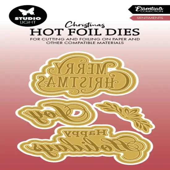Studio Light Essentials Hot Foil Cutting Die-Nr. 09, Sentiments {1}