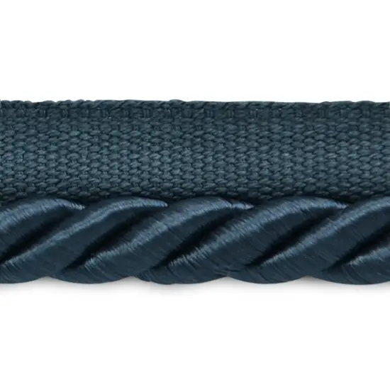 5 yards of Hilda 3/8" TwistedLip Cord Trim | 5 yard cut Denim {1}