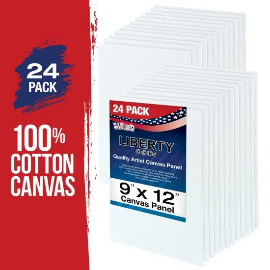 9" x 12" Professional Artist Quality Acid Free Canvas Panel Boards for Painting 24-Pack {2}