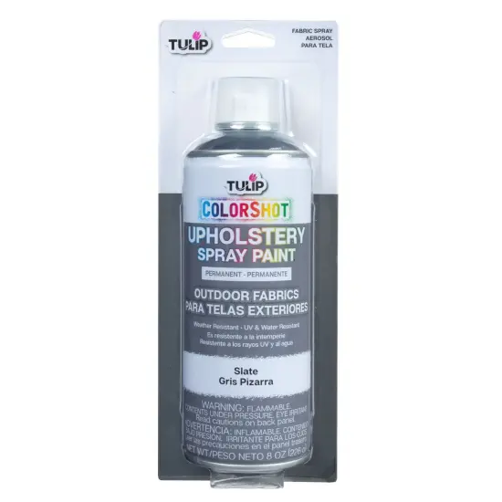 Tulip ColorShot Outdoor Fabric Upholstery Spray Slate 4 Pack {4}
