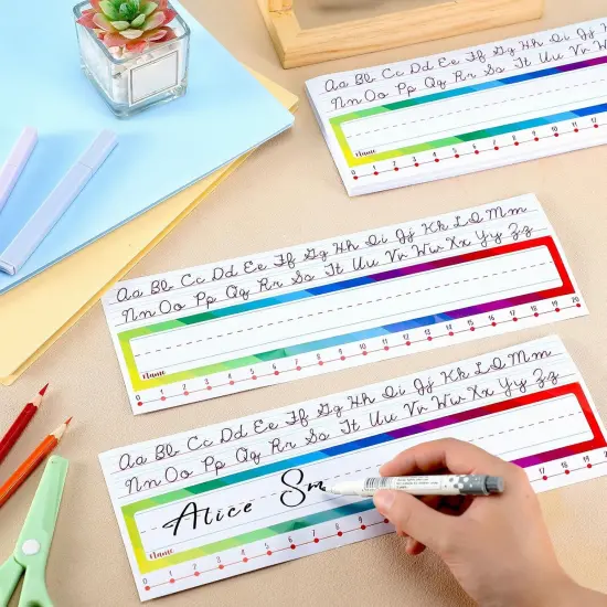48 Pcs Traditional Cursive Name Plate for Desk {3}