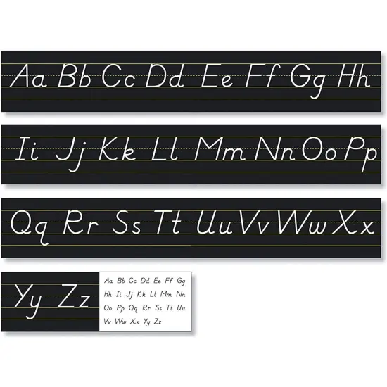 North Star Teacher Resources Black Modern Manuscript Alphabet Line {1}