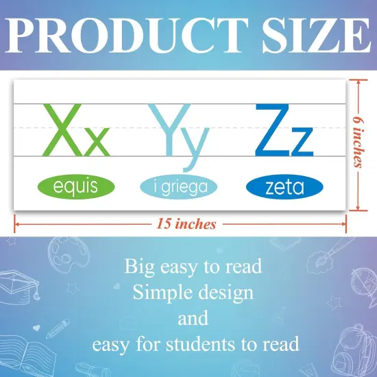12 Pieces Alphabet Line for Classroom Wall {2}
