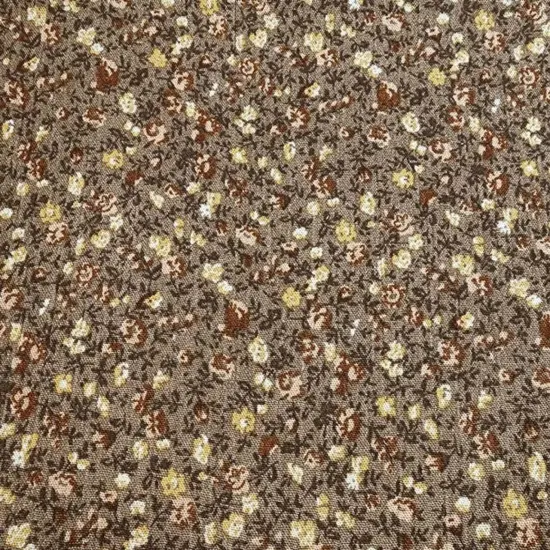 1 Yard Rayon Crinkle Mocha Fabric 50/52" Width For Apparel & Costume Fabric {3}