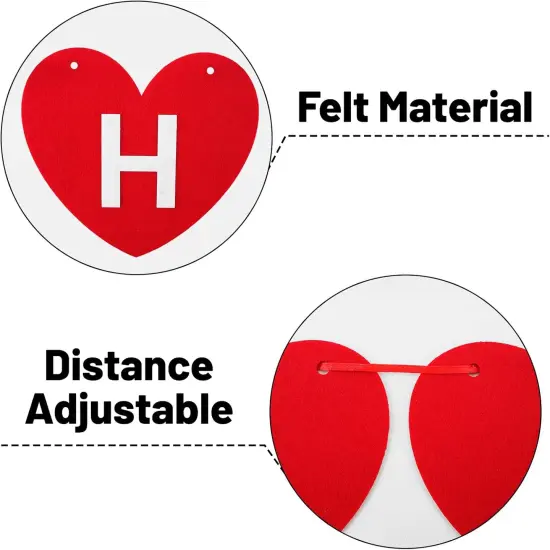 Pre-Strung Happy Anniversary Banner - No DIY Felt Wedding Anniversary {4}